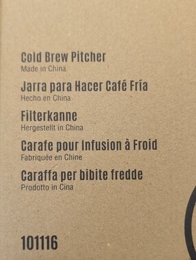 Cold Brew Pitcher - New In Box